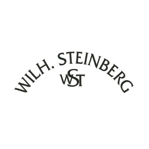 Un logo in bianco e nero per Wilh Steinberg WST su uno sfondo bianco.