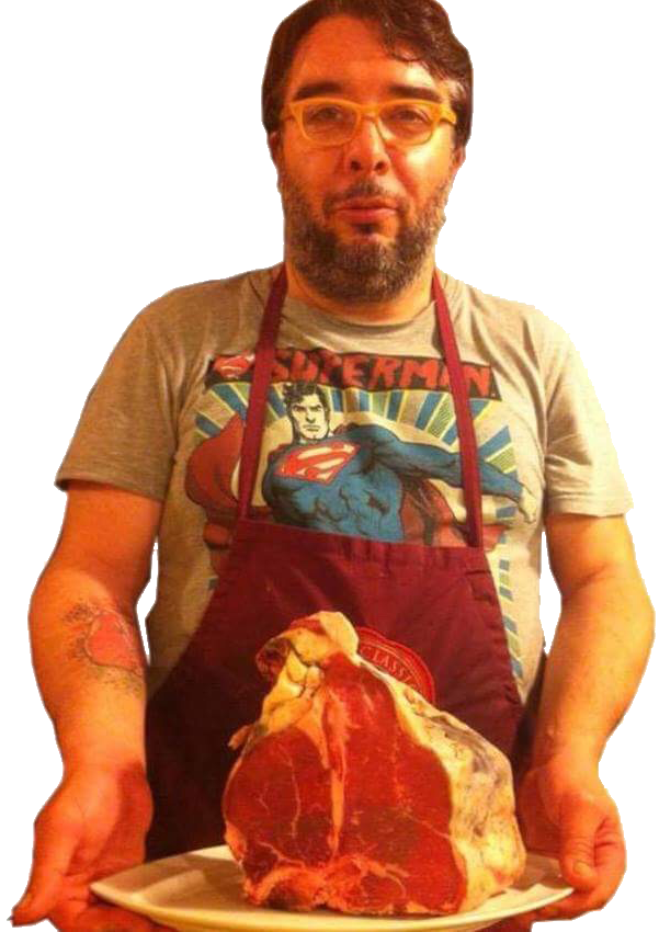 cuoco del ristorante di carne
