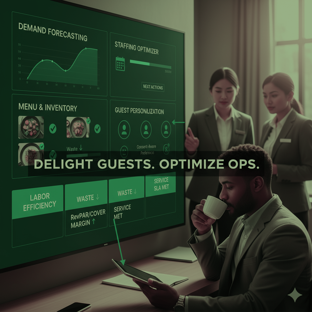 A group of people are standing in a room talking to each other.