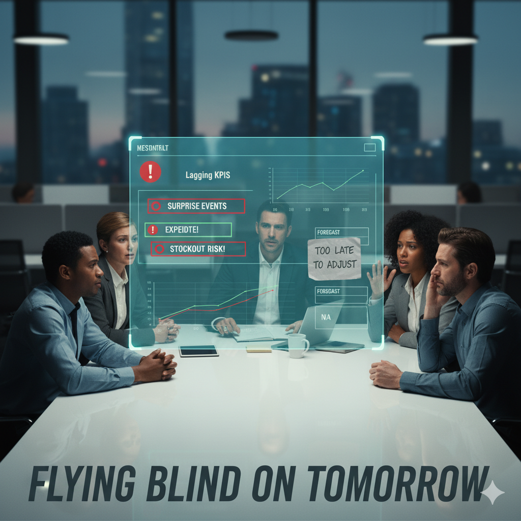 A woman is standing with her arms crossed in front of a group of people.