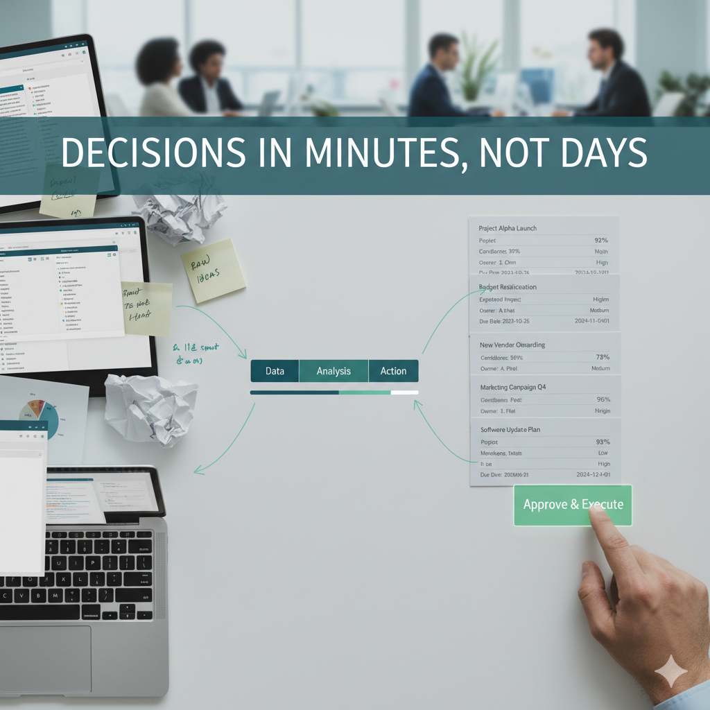 A robotic hand is pointing at a network of lines and dots.