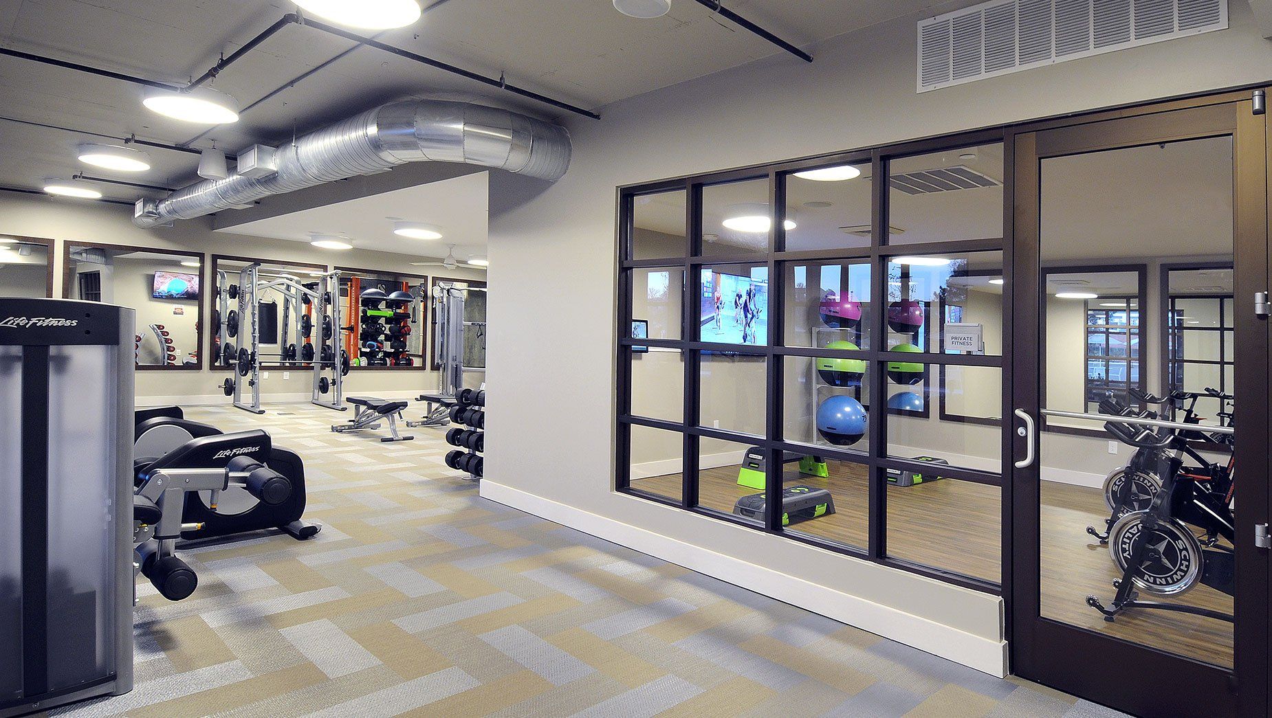 Fitness Center with Spin Room at North and Line