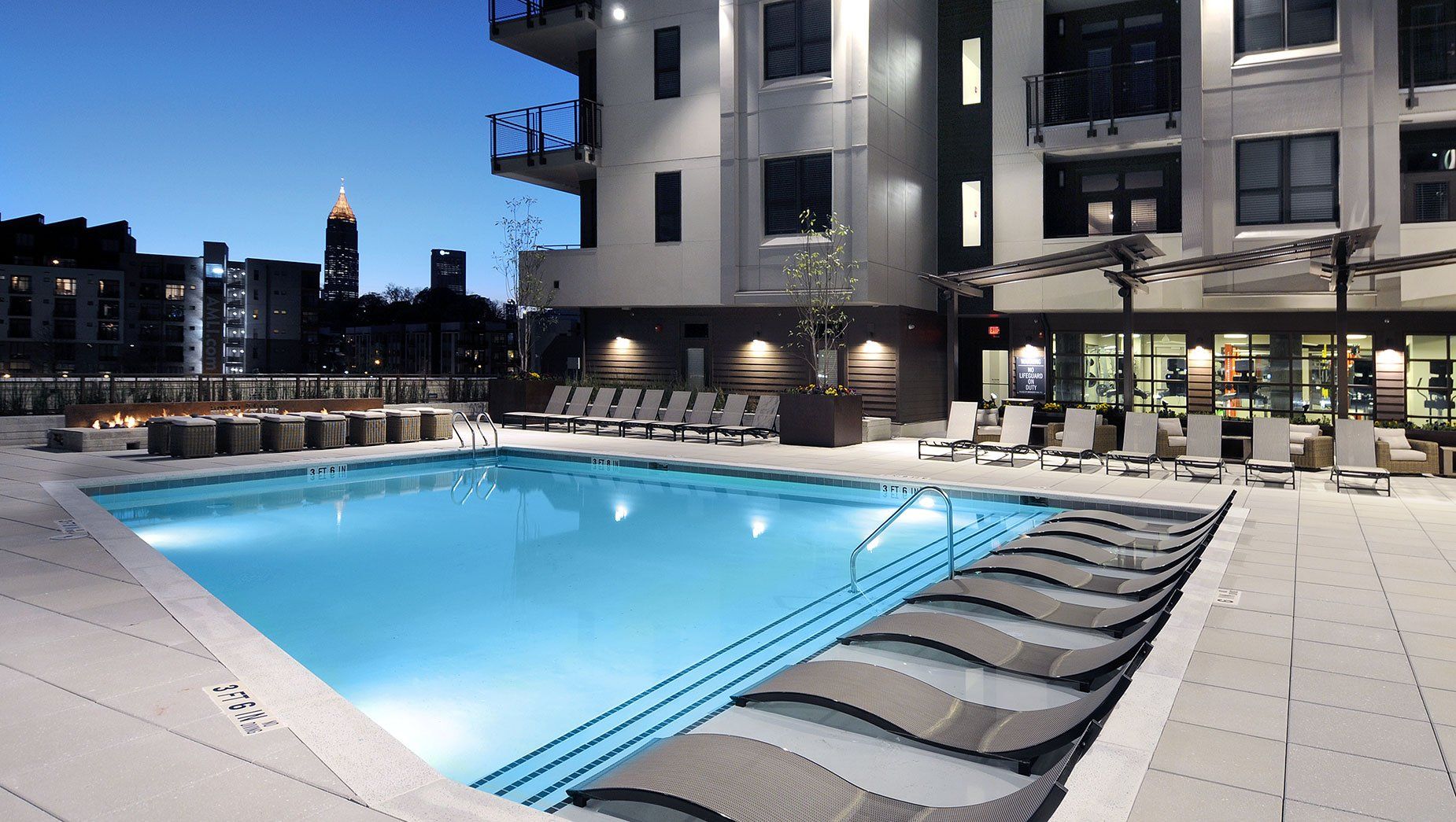 Resort Style Pool at North and Line