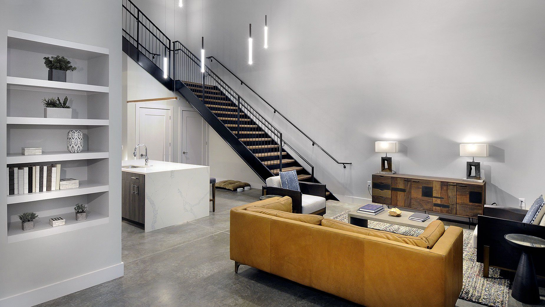 North and Line Apartment Loft Stairs