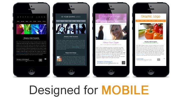 Websites designed for mobile