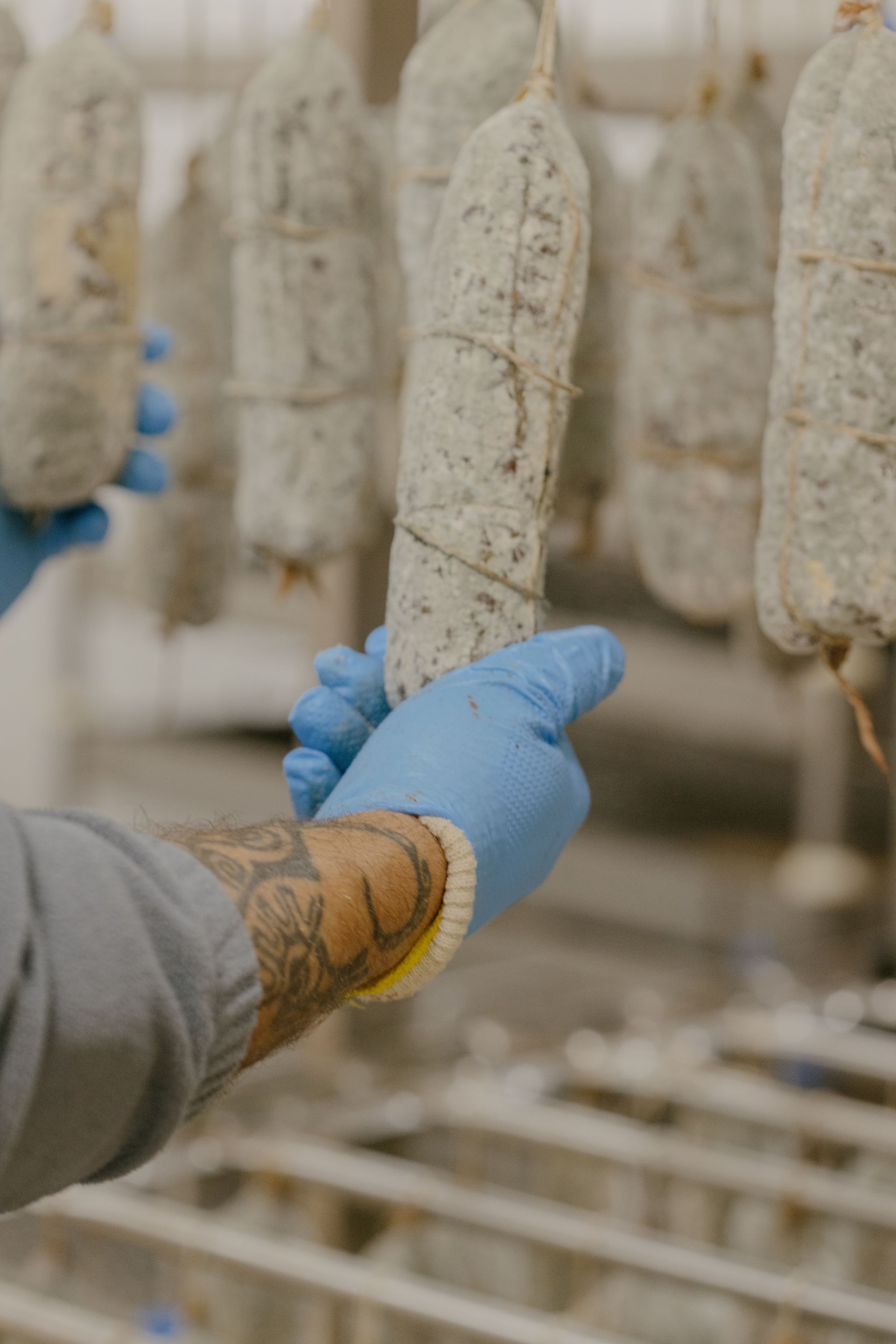 salami in stagionatura