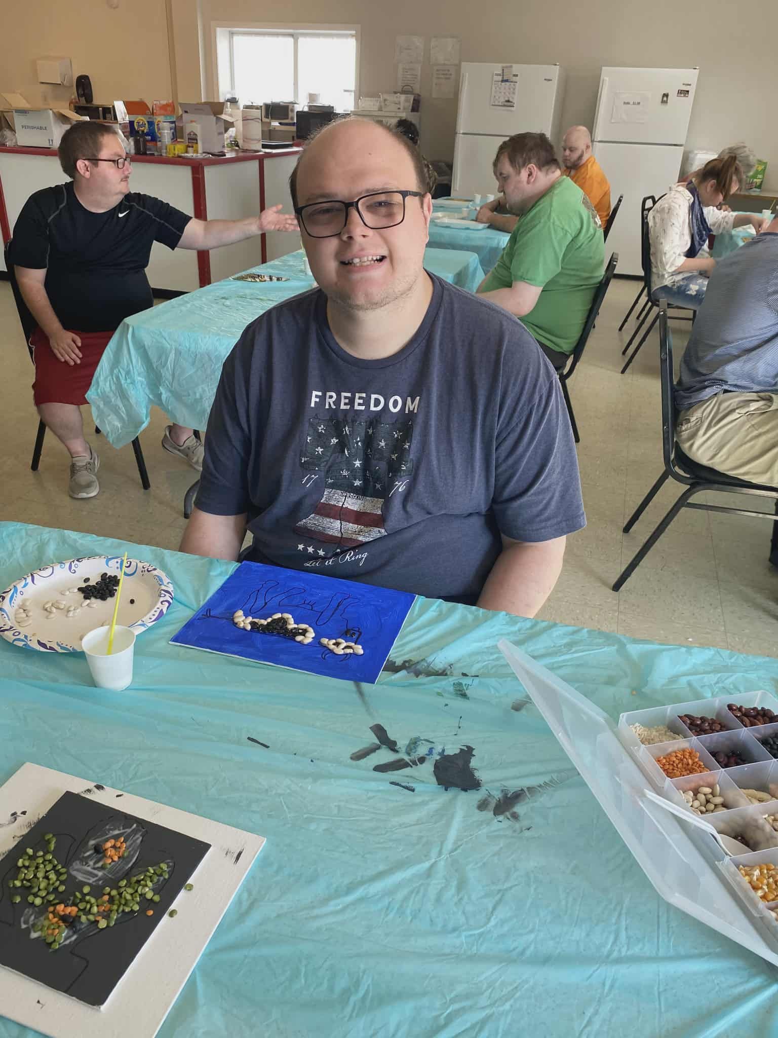 doni martin center resident smiling