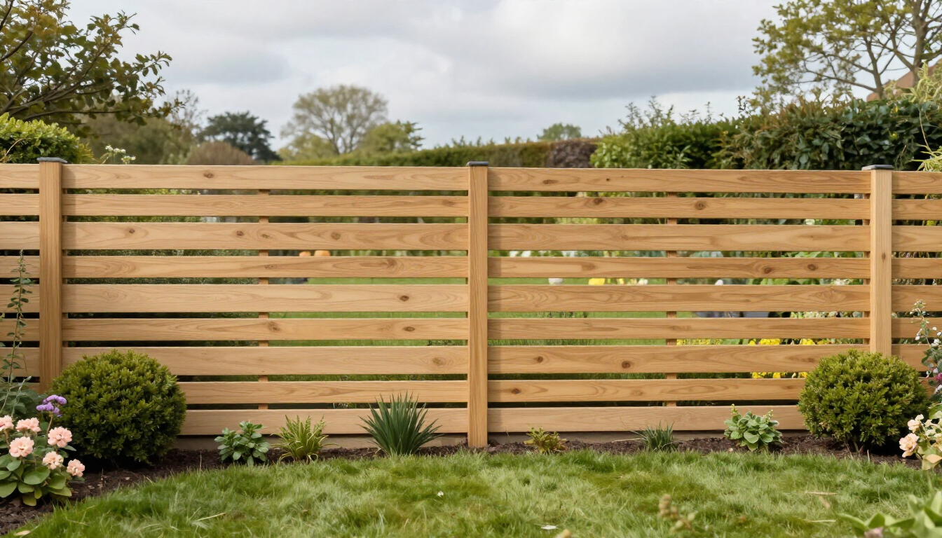 Modern garden fence