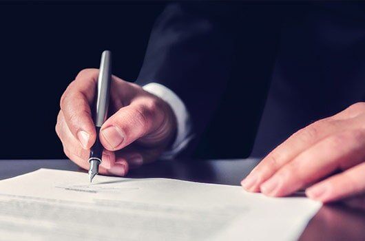 Signing document — Business planning in Walkersville, MD