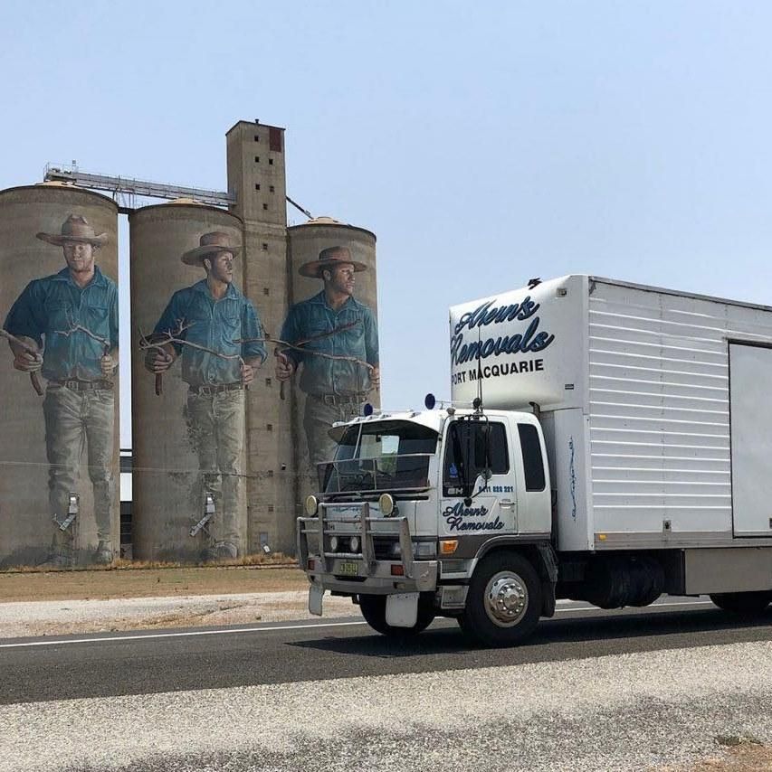 A White Truck With The Word Campsdale On The Side — Ahern's Removals In Port Macquarie, NSW
