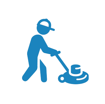 Cleaner Mopping Icon — Winston Salem, NC — Brumfield Cleaning Company Cleaner Mopping Icon — Winston Salem, NC — Brumfield Cleaning Company