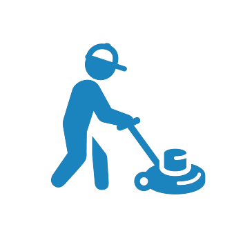 Cleaner Mopping Icon — Winston Salem, NC — Brumfield Cleaning Company