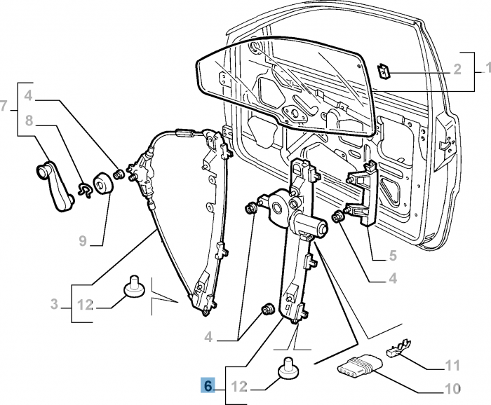 Alzacristalli elettrici