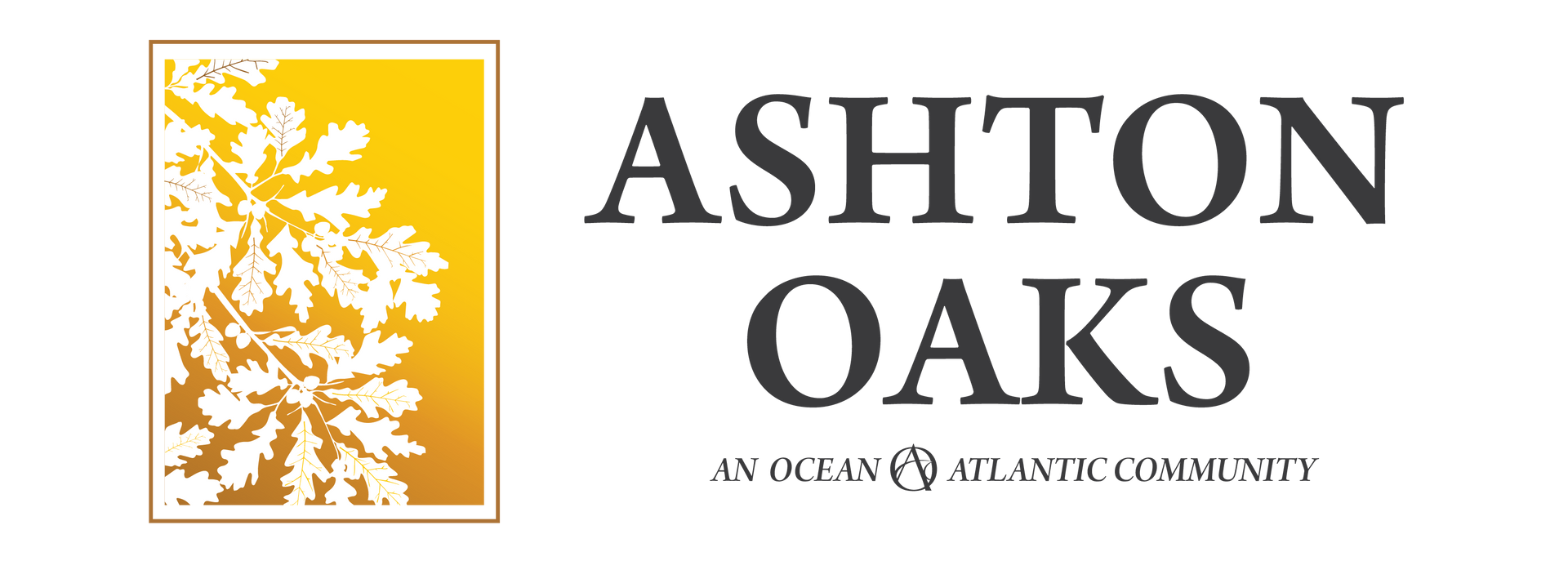 The logo for ashton oaks an ocean atlantic community