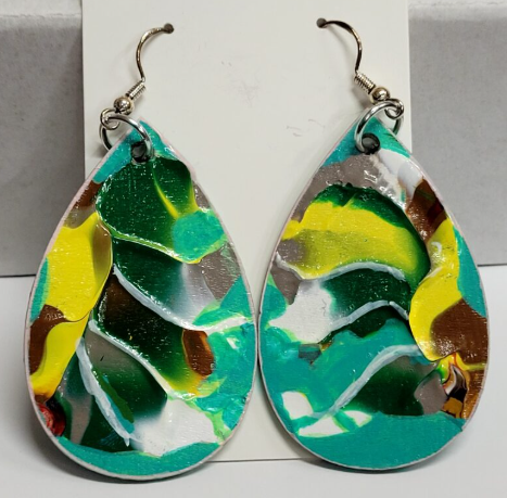 HAND PAINTED EARRINGS (ONLY 1 pair per design)