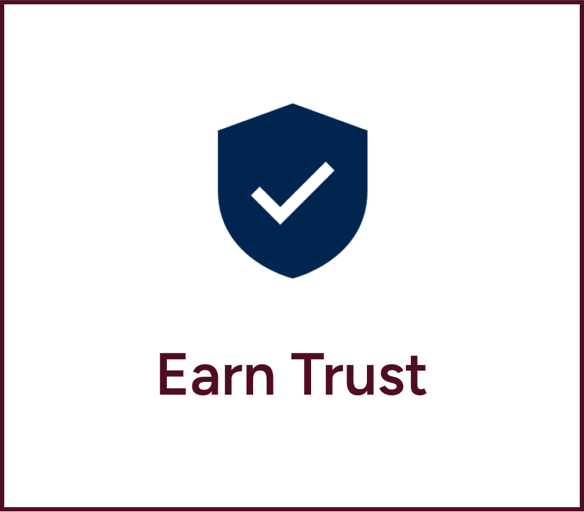 Earn trust icon