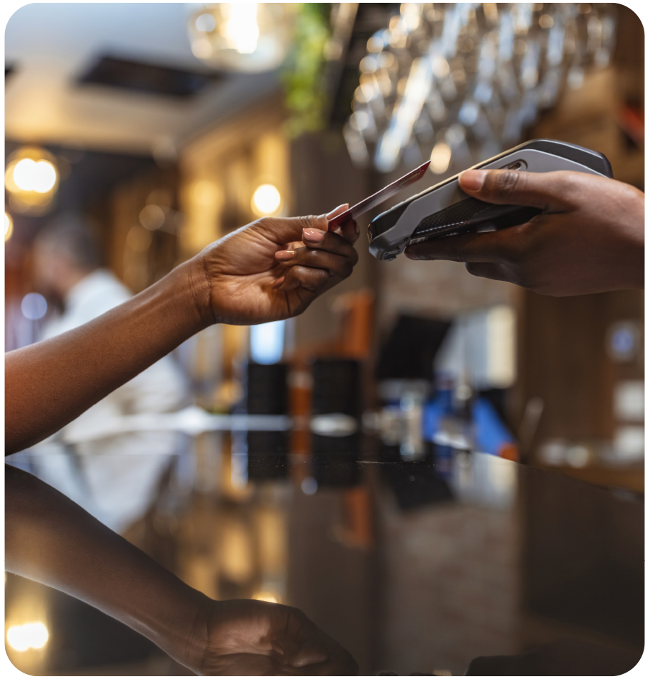 Restaurant card payment