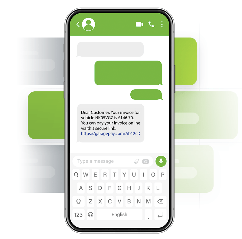 a cell phone with a message on the screen .