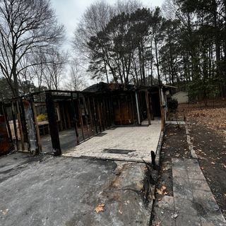 Structure Clean job after fire in Tyrone GA