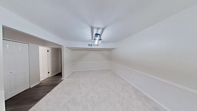 Restored dining room with fresh carpet