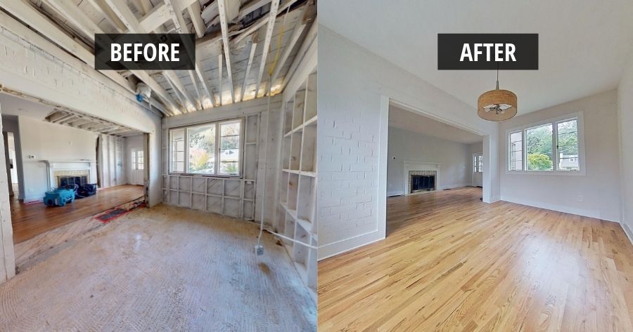 Complete Water Damage Restoration After Storm Damage in Atlanta