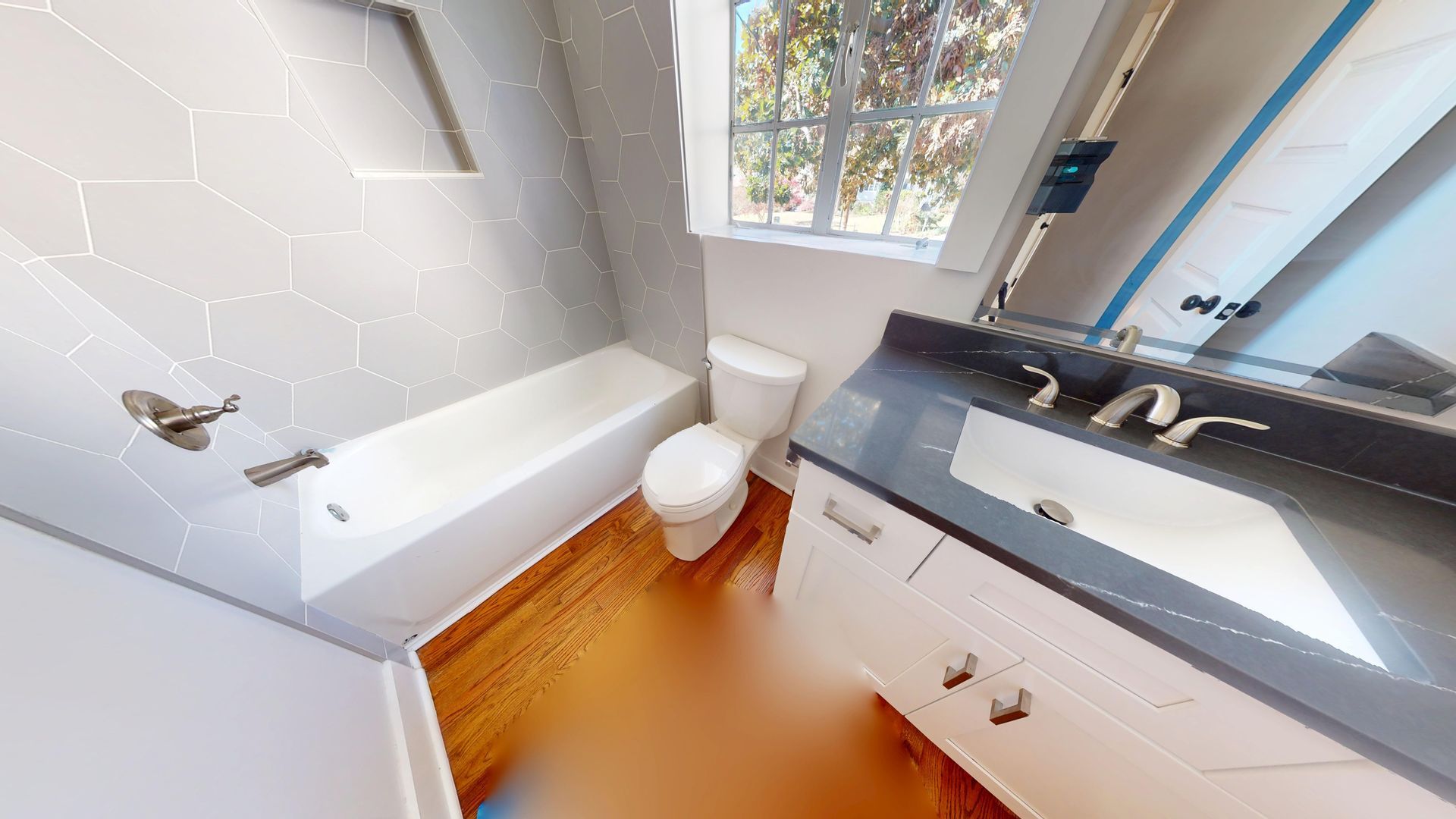 Interior damage before restoration