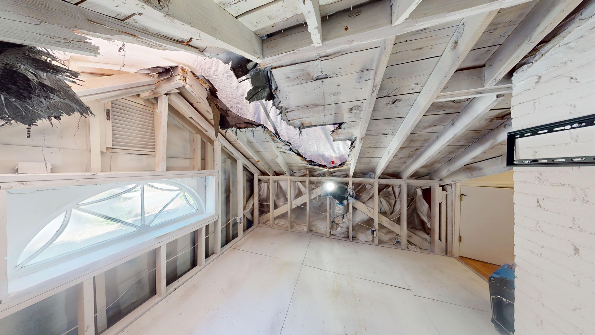 Water damage after restoration