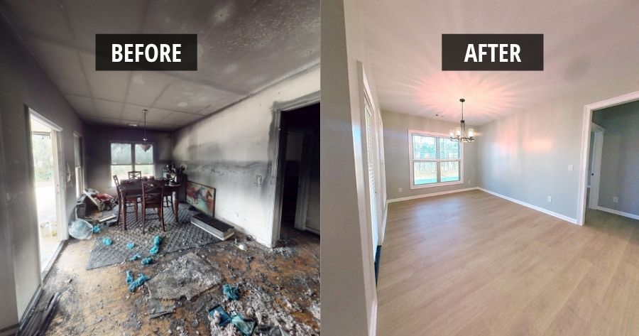 Restored a Fire-Ravaged Home in Peachtree City