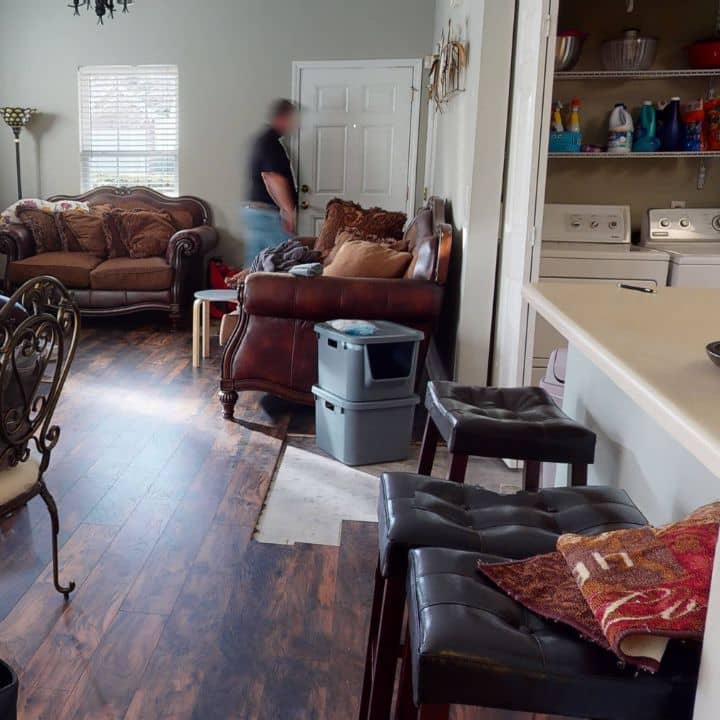 Water damage restoration project in Silver Ridge Dallas GA
