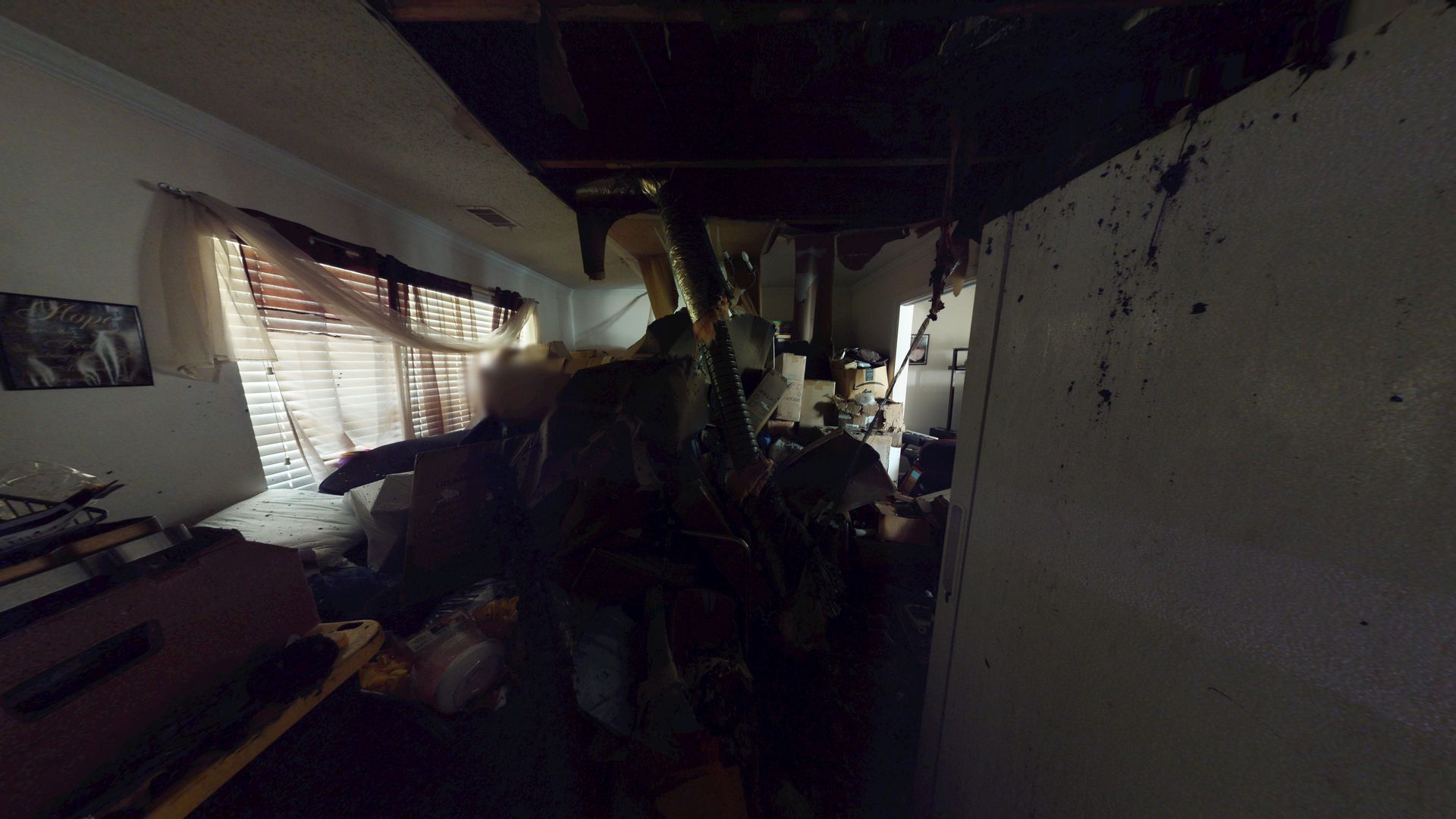 Second bedroom before restoration