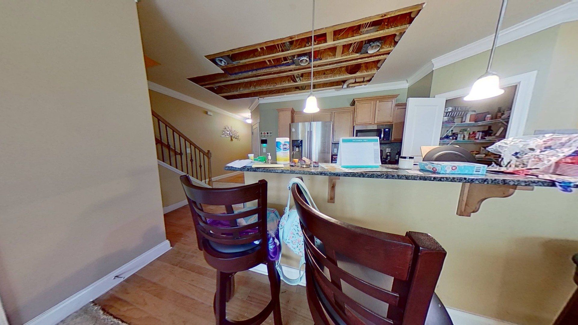 Hot Water Leak Restoration