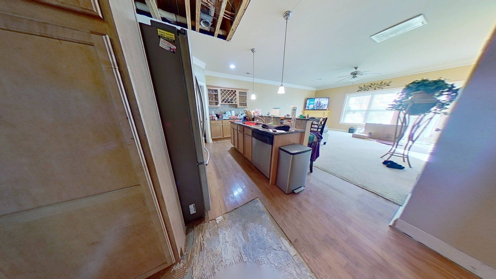 Hot Water Leak Restoration