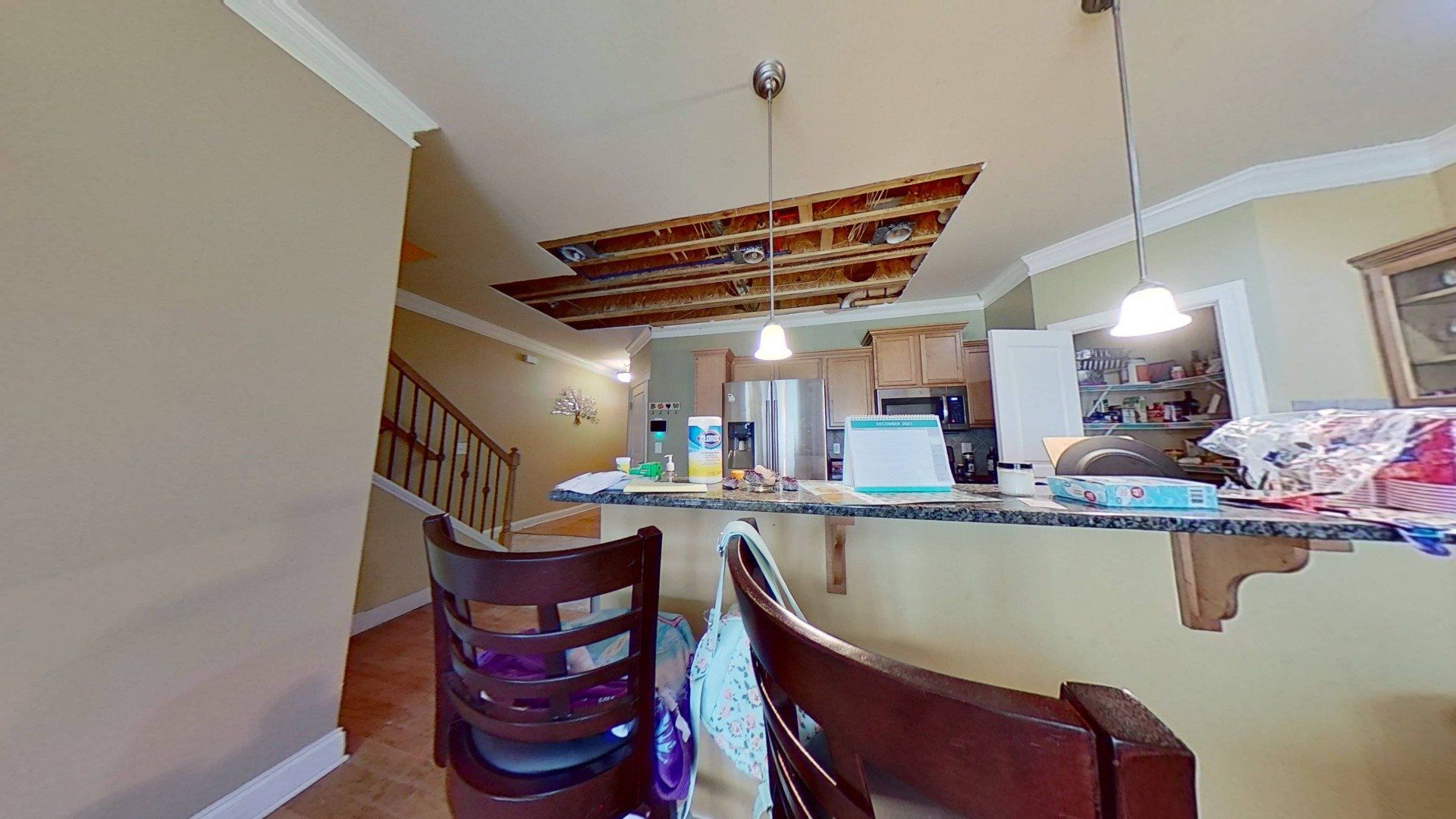 Hot Water Leak Restoration