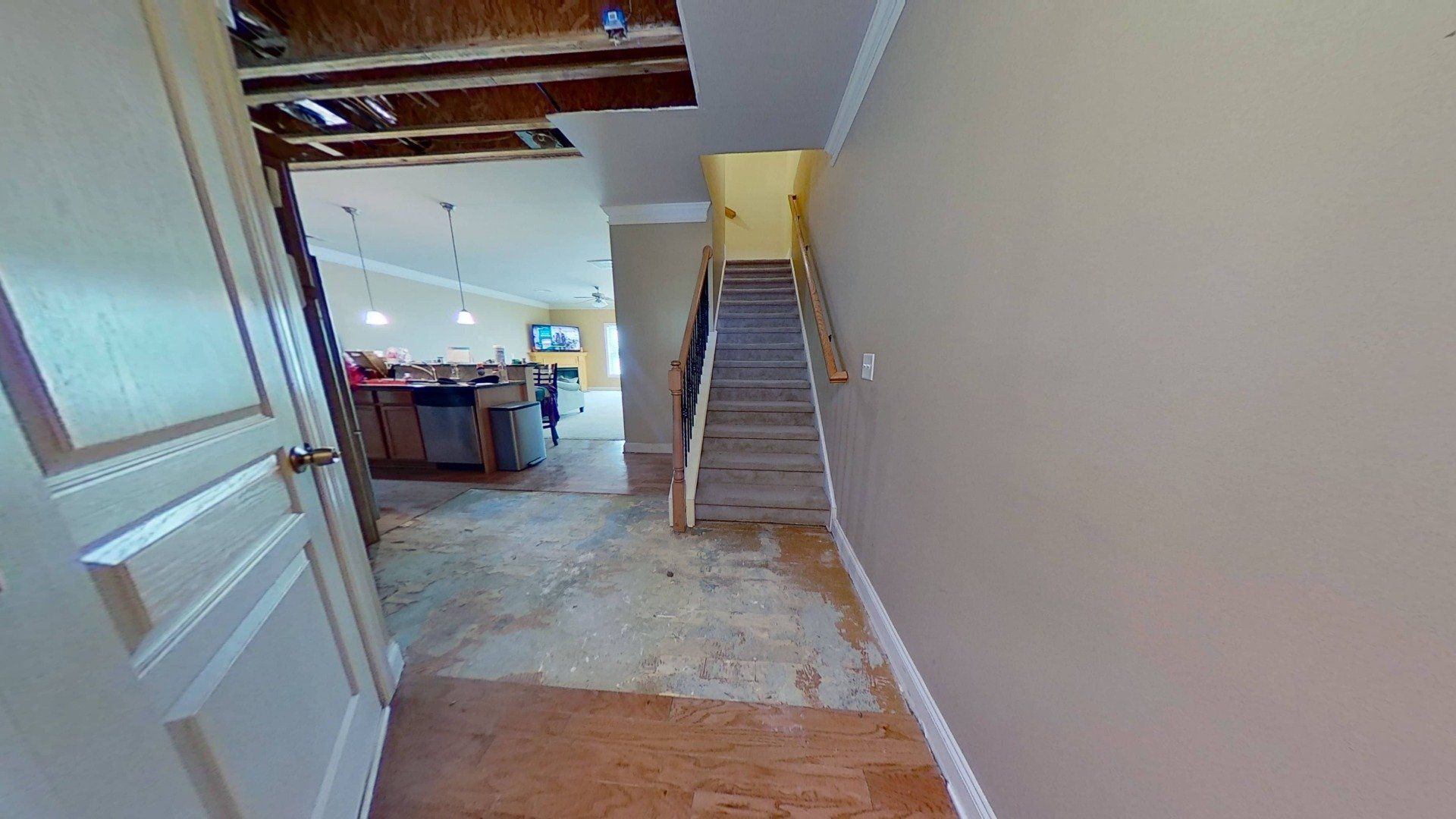 Hot Water Leak Restoration