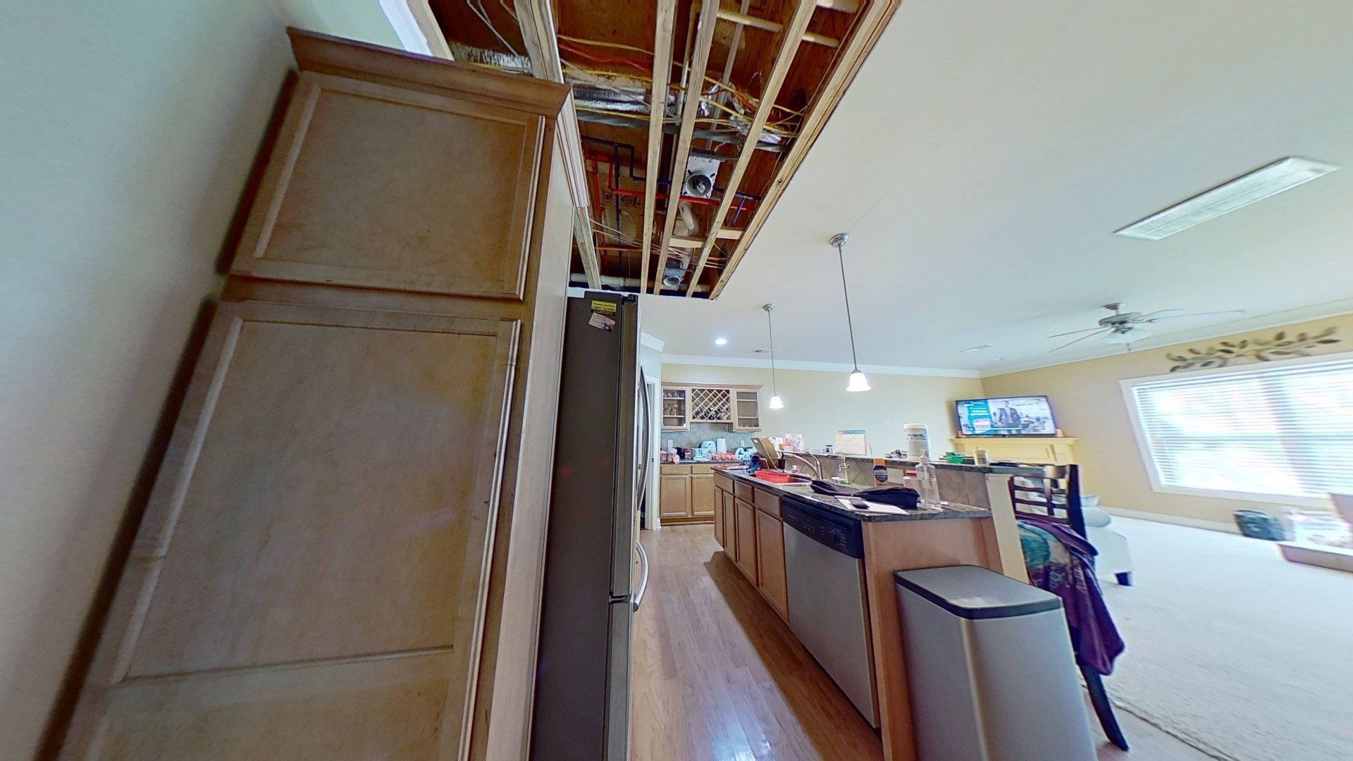 Hot Water Leak Restoration