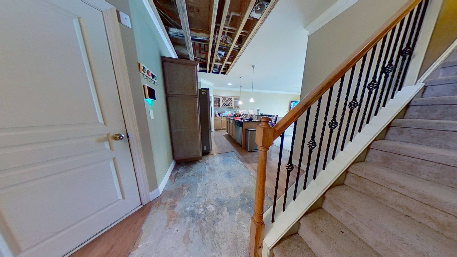 Hot Water Leak Restoration