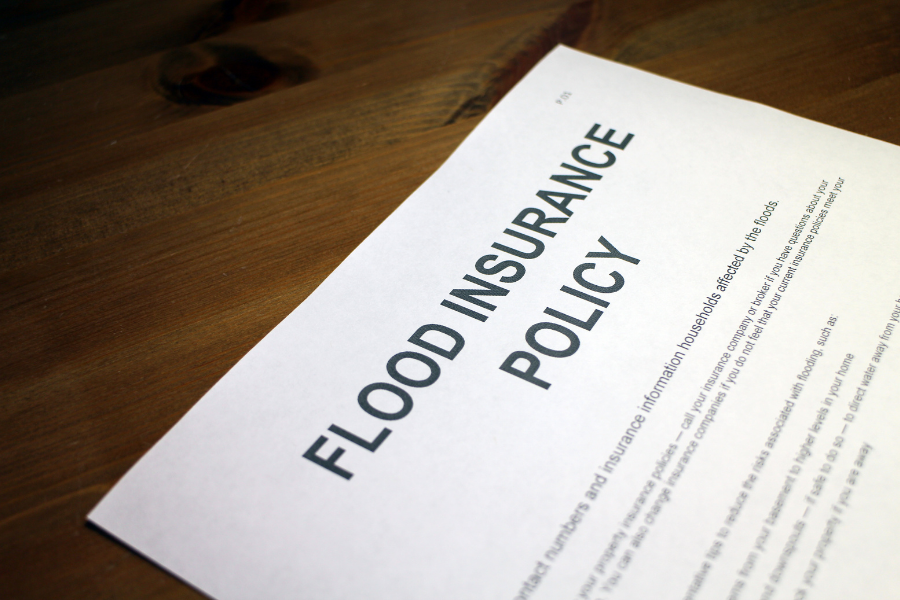 Flood insurance policy document