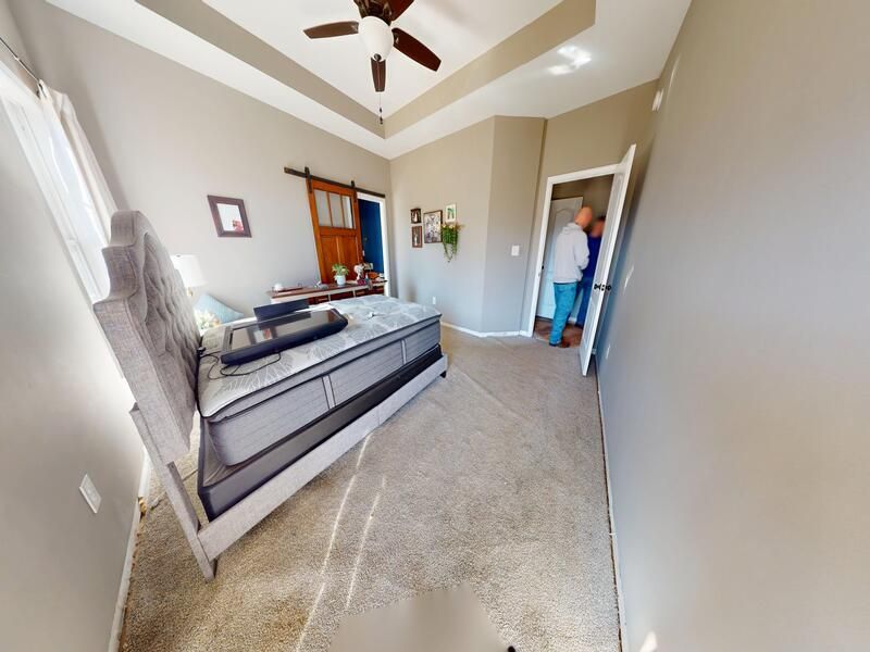 Water damaged bedroom before restoration