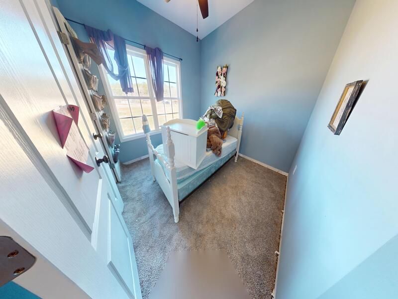 Children's room with flood damage