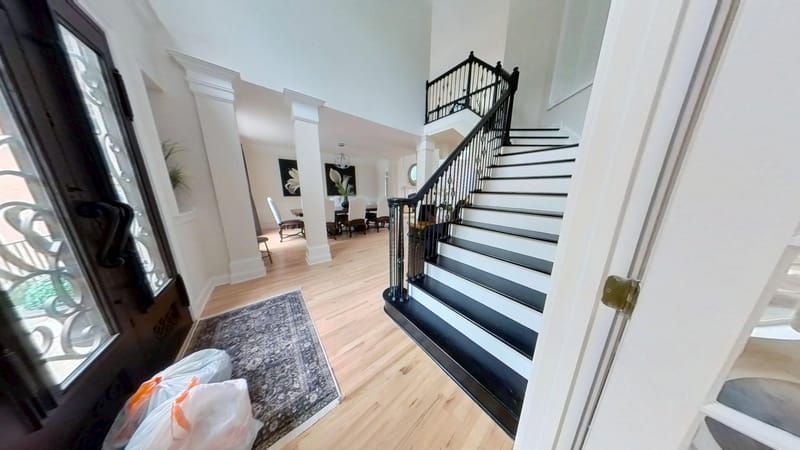 Fayetteville foyer after water damage restoration