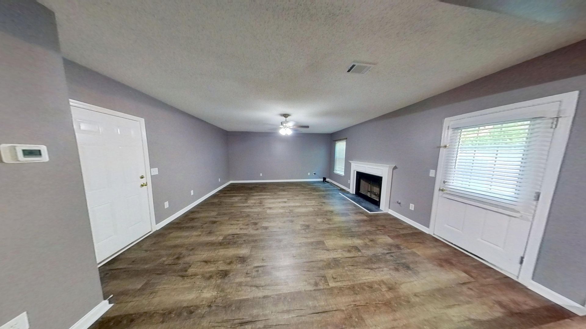Garage after fire restoration