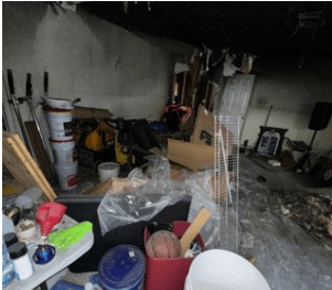 garage fire damage before photo