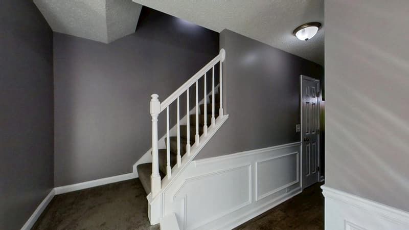 Hallway fully restored after fire damage cleanup and reconstruction in Jonesboro