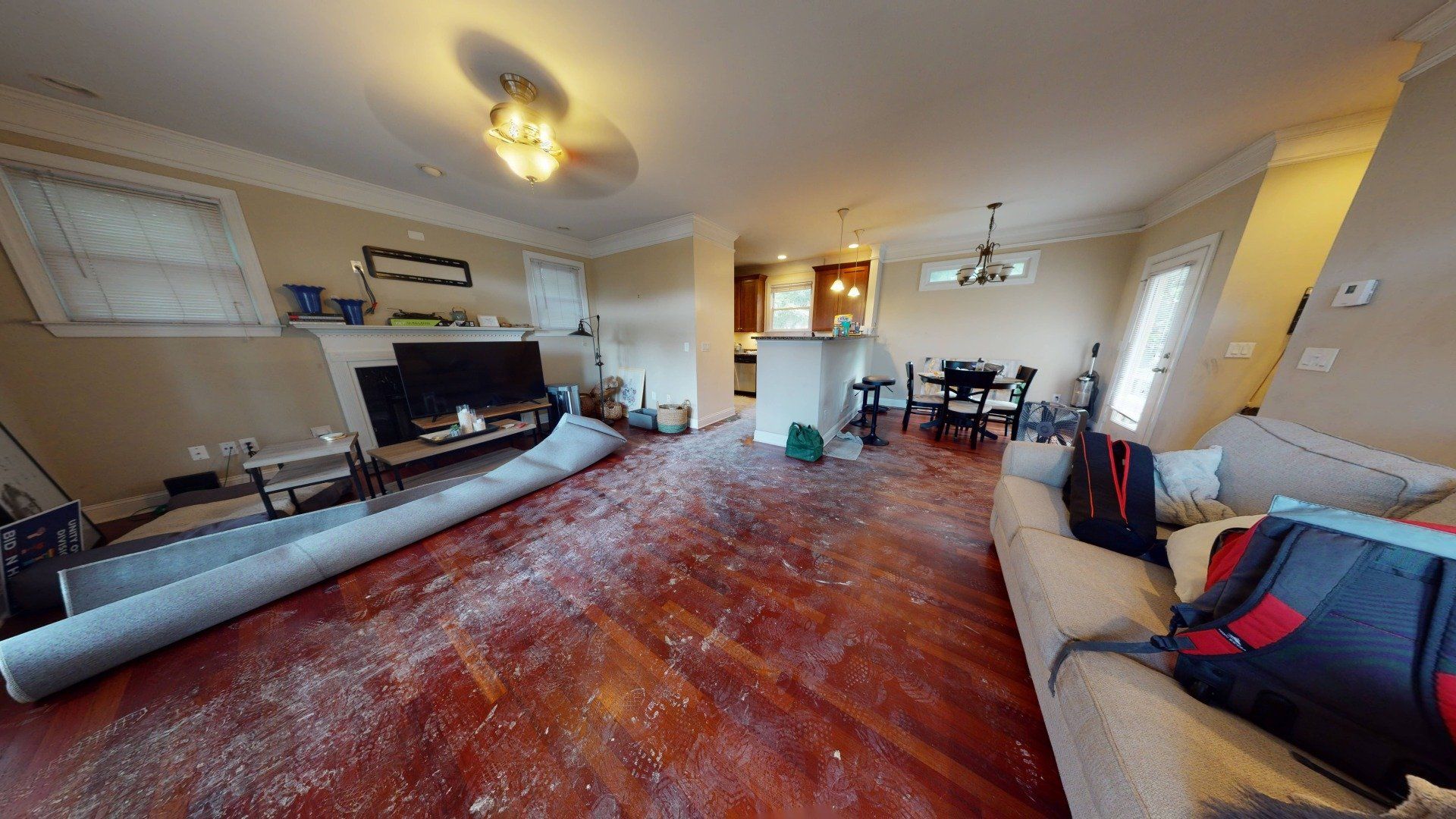 Fire Cleanup in Downtown Atlanta