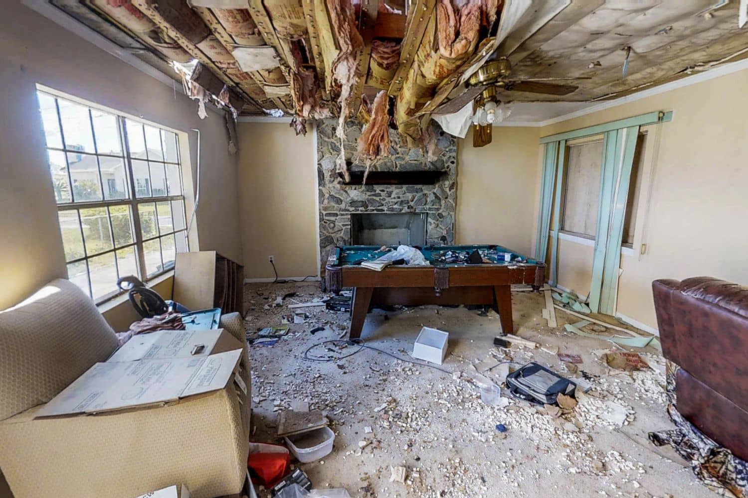 the picture of a damaged room in Silver Ridge