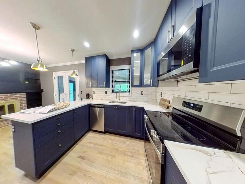 Kitchen fire damage after restoration phase 2