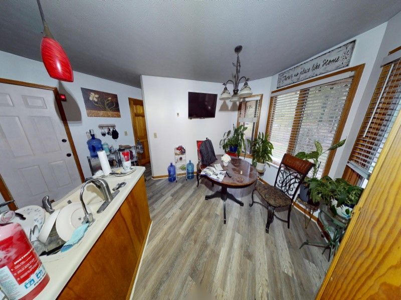 Kitchen fire damage before restoration