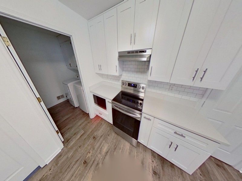 Kitchen fire damage after complete reconstruction