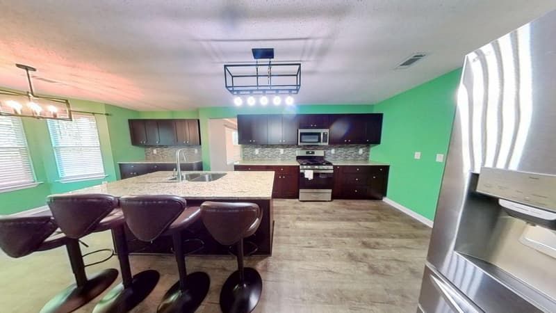 Kitchen fourth angle restored and rebuilt after professional fire damage restoration