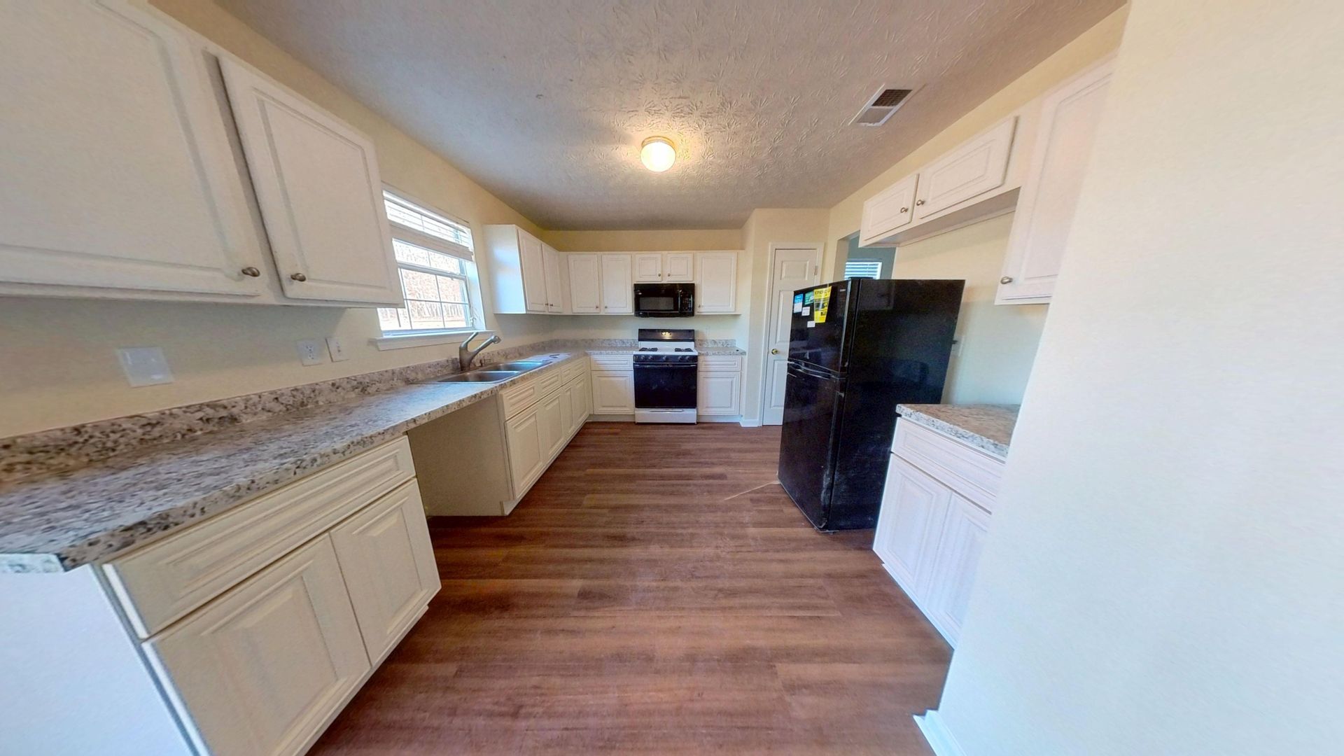 Kitchen water damage after restoration